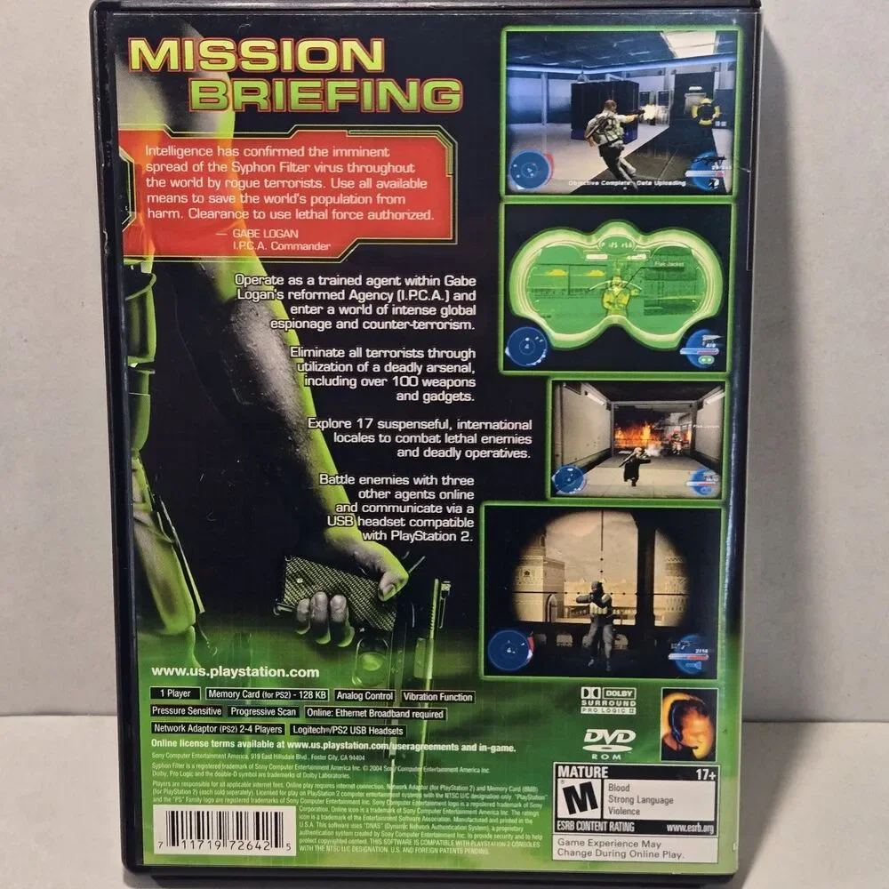 Syphon Filter Omega Strain - Sony Playstation 2 CIB